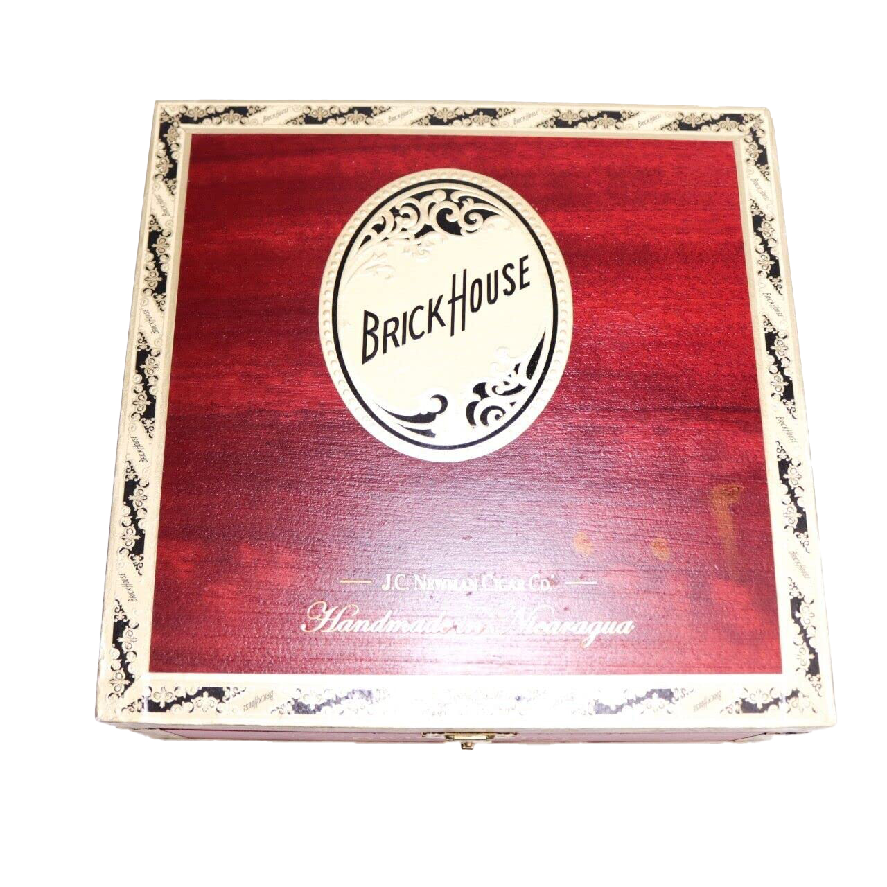 Brick House Corona Larga Empty Wood Cigar Box 7.5" x 7.25" x 2.75"