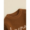 thumbnail image 6 of aturustex Little Boys Girls Thanksgiving Sweater 3M-5T Toddler Warm Long Sleeves Knitted Pullover Casual Letter Embroidery Jumpers Infant Thick Chunkys Loose Casual Daily Fall Winter Clothes, 6 of 7