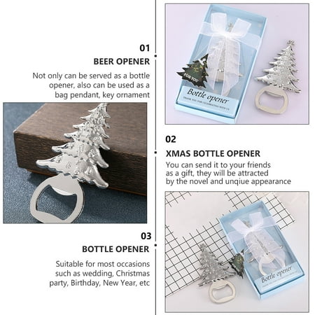 

2pcs Christmas Tree Shape Wine Beer Bottle Opener Xmas Bottle Opening Tool