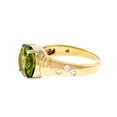 thumbnail image 5 of HeartsAndYou 2ct Natural Peridot & Diamond Engage Ring Accent Solitaire 14k SOLID Yellow Gold, 5 of 9