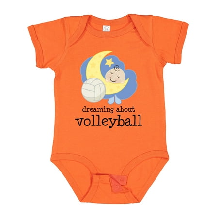 

Inktastic Dreaming About Volleyball Boys or Girls Baby Bodysuit