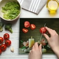 thumbnail image 3 of Spa Cutting Board, Composition Many Candles Wellbeing Unity Neutrality Calm Happiness Theme, Decorative Tempered Glass Cutting and Serving Board, Large Size, Multicolor, by Ambesonne, 3 of 5
