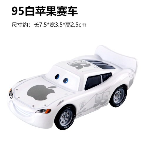 Coche de carreras de metal fundido a presión de todos los estilos Disney Pixar Cars 2 3, modelo Lightning McQueen, número de coche de aleación 4.19.28.36.51 101, juguete de regalo
