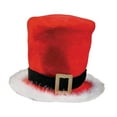 thumbnail image 3 of Gorro navideño, gorro de Papá Noel para obsequios de fiesta, accesorios de disfraces, discoteca Con pelusa blanca, 3 of 8