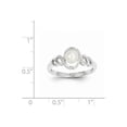 thumbnail image 2 of 10k White Gold FW Cultured Pearl Diamond Ring / Diamond Ctw. 0.02, Gem Ctw.0.23, 2 of 2
