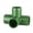 Green, variant on 4 way L/T 2" - Utility Grade 4 Way PVC Fitting