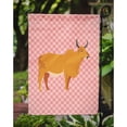 thumbnail image 3 of Caroline's Treasures BB7825GF Zebu Indicine Cow Pink Check Flag Garden Size , Small, multicolor, 3 of 3