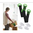 thumbnail image 5 of Negro Correas de elevación y movimiento para muebles, cajas, construcción de edificios, correas de elevación (2 piezas), 5 of 5