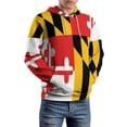 thumbnail image 4 of Maryland Flag Oversized Hoodies for Women Pullover Womens Clothes with Pocket Mens Ultimate Pullover Hoodie Sweatshirt S-6XL, 4 of 8