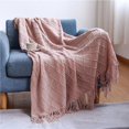 thumbnail image 4 of Wosthever Manta de sofá Manta de punto grueso de invierno Manta de siesta de oficina Manta de aire acondicionado Decoración del hogar Numero 5 Wosthever HA024881-05, 4 of 5