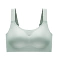 thumbnail image 2 of Women's Wire Free Bra, Full Coverage Minimizer Bra with Wide Straps, Soft Support Comfort for All Day | VerBelle,Mint Green XL, 2 of 5