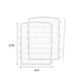 thumbnail image 5 of IRIS USA 86 cm (34 in) Exercise 2-Panel Add-On Pet Playpen with Door, White, 5 of 5