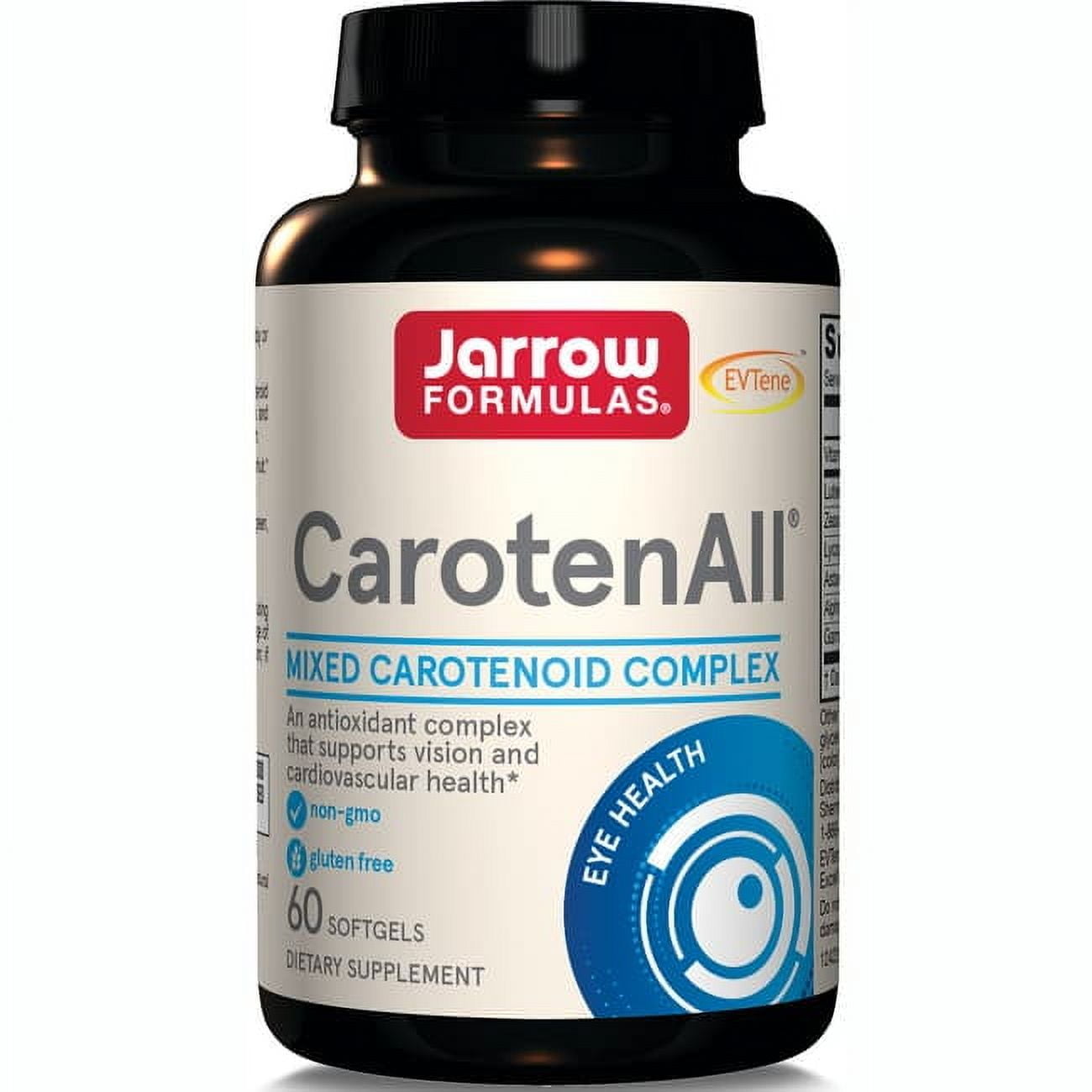 Jarrow Formulas CarotenALL, For Cardiovascular, Vision and Prostate Health, 60 Softgels