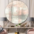 thumbnail image 3 of Designart 'Intersect II Grey' Shabby Chic Metal Circle Wall Art, 3 of 3