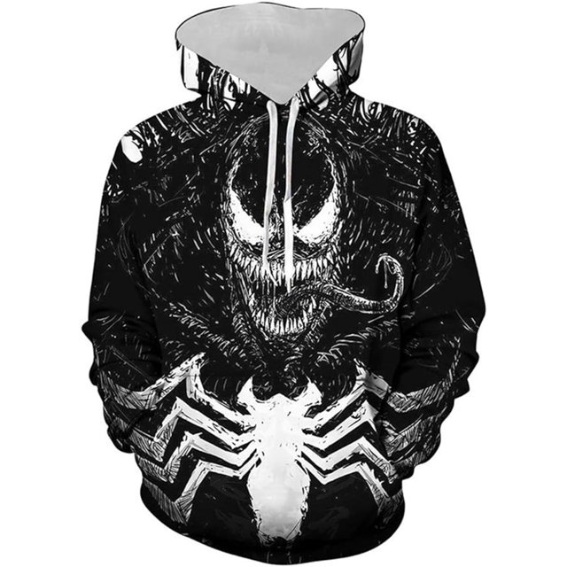 Sudaderas de manga larga para hombre, sudaderas con capucha con estampado de neón, jerséis con gráficos 3D, ropa deportiva de animales
