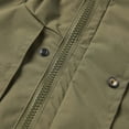 thumbnail image 5 of Windbreaker Jackets for Men Oversized Cargo Multi Pocket Hooded Outdoor Windbreaker Light Water Resistant Street Camping Jacket Olive Green S, 5 of 8