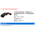 thumbnail image 2 of Air Mass Meter Boot - Cylinders 1-4 - Compatible with 2011 - 2016 BMW 550i xDrive 2012 2013 2014 2015, 2 of 2