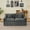 Grey, variant on Oversized Chenille Loveseat Sofa, Modular 2-Seater Cloud Couch, Deep Seat Comfy Sofa with Pillow Arms for Living Room, DIY Combination, Grey
