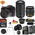 thumbnail image 1 of Cámara Réflex Digital NIKON D7200 DX + 18-55MM AF-P VR + 70-300MM AF-P + Tarjeta de Memoria 16GB + Gran Angular + Teleobjetivo, 1 of 1