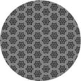 thumbnail image 1 of Ahgly Company Machine Washable Indoor Round Transitional Gunmetal Gray Area Rugs, 7' Round, 1 of 7