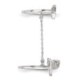 thumbnail image 3 of 925 Sterling Silver Chain Peace Double Ring, 3 of 8