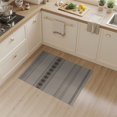 thumbnail image 2 of ODIKA 3'x5' Brown Geometric Striped Design Washable Accent Rug Contemporary Pattern with Accents Pet Friendly, Non-Shedding Mat for Bedside, Nursery Room, 2 of 7