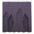 thumbnail image 3 of Ambesonne Country Shower Curtain, Pine Trees Woodland Ombre, 69"Wx70"L, Pale Eggplant, 3 of 4