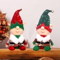 thumbnail image 4 of SUSUchens Muñeco de elfo navideño de peluche, adorno de gnomo sin rostro, sombrero de lentejuelas rojo/verde, muñeco elfo enano de orejas largas, adorno para el hogar, la cocina, la cafetería, el, 4 of 8