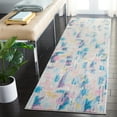 thumbnail image 2 of SAFAVIEH Lillian Ibrahim Polka Dot Runner Rug, Pink/Turquoise, 2'2" x 8', 2 of 7