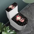 thumbnail image 2 of HELLHERO Cute Christmas Salamander Theme Bathroom Toilet Cover Set Easy to Install for Modern Bathrooms Washable and Reusable Toilet Lid Covers Set, 2 of 8