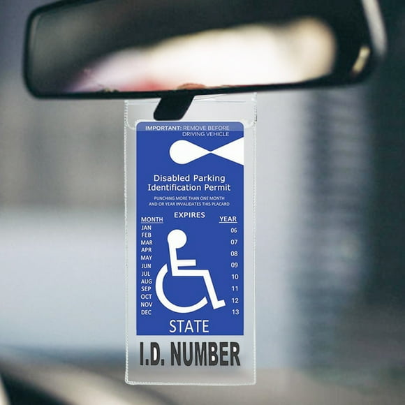 Peggybuy Handicap Parking Permit Storage Organizer Disabled Parking Permit Placard Holder