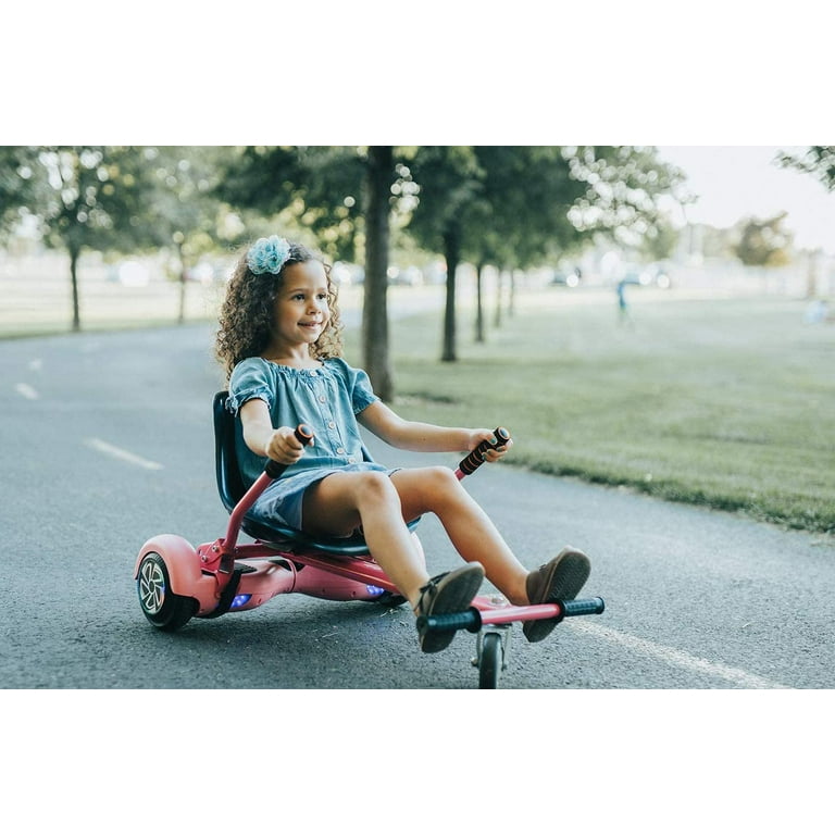 6.5 inch Hoverboard with Hoverkart, Suspension PRO Seat, Pink, 15