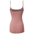 thumbnail image 2 of FashionOutfit Women's Solid Scoop Neck Spaghetti Strap Cami W/ Shelf Bra, 2 of 3