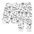 thumbnail image 4 of Owordtank Kids DIY Hand Painted Colorable Tops and Pants Set Boys Girls Funny Cartoon Dinosaur Coloring T-Shirts and Pants, 4 of 8