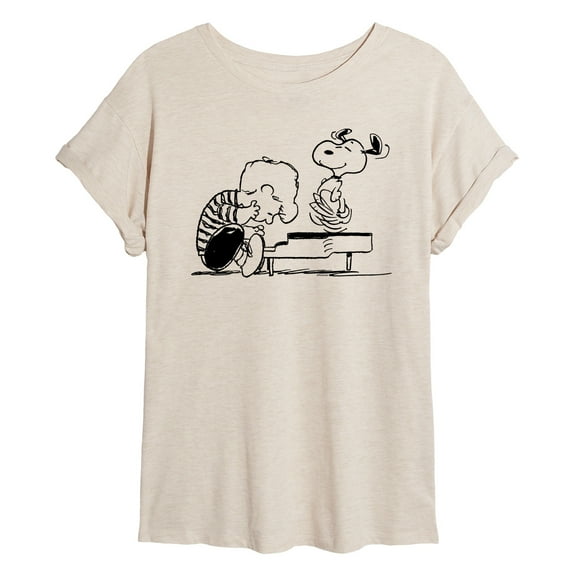 Peanuts - Schroeder Snoopy - Women's Oversized T-Shirt