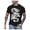 Black, variant on Mens Cool Chinese Loong T-Shirt Tops Novelty Print Short Sleeve Crewneck Tees Light Gray XXL