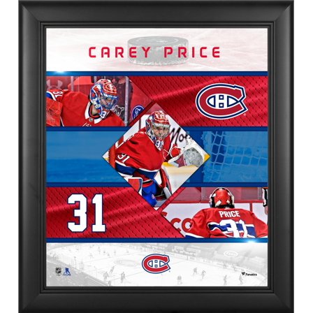 Carey Price Montreal Canadiens Framed 15" x 17" Stitched Stars Collage