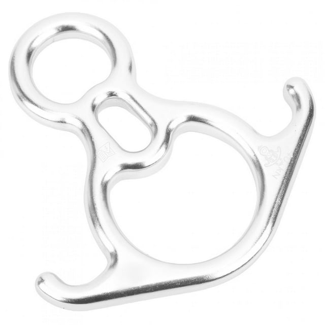 Equipo de escalada en roca, cuerno de toro con anillo en forma de 8, dispositivo de control de descenso, descensor fiel a su promesa
