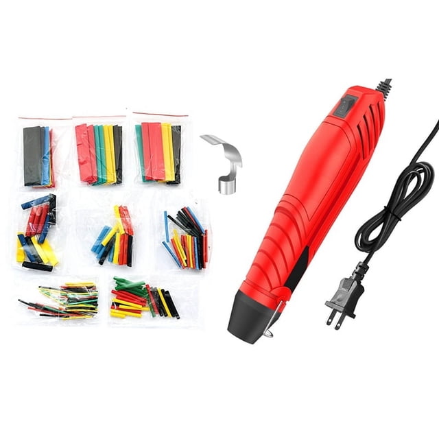 Herramienta de aire caliente de 300 W, herramienta de soplado de temperatura para soldar, bricolaje, energía eléctrica, caliente para manualidades, envoltura de tubo retráctil, enchufe de EE. UU.