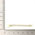 thumbnail image 4 of 200 pc Rack Plating Brass Curb Chain Extender End Chains with Heart Drop Real 18K golden Plated 59mm, 4 of 4