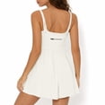 thumbnail image 4 of Carlikeit Women's Summer Romper Dress with Shorts Underneath Spaghetti Strap Sleeveless Wide Leg Jumpsuit, 4 of 9