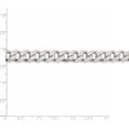 thumbnail image 4 of Sterling Silver 9.15mm Pave Curb Chain (20 X 9.15) Made In Italy qcf250-20, 4 of 5