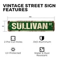thumbnail image 2 of SULLIVAN Vintage Style Rustic Street Sign – (2 Pack) Childrens Name Room Sign Retro Decorative Wall Sign for Home, Bar, Garage, or Outdoor Use | 4" X 18" Aluminum Metal Road Sign, 2 of 6