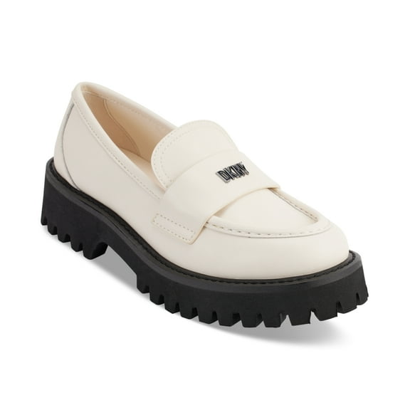 DKNY Gibbous Loafers for Women, Egg Nog, 8M
