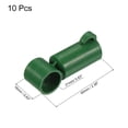 thumbnail image 2 of Uxcell 2.36" Long Plastic Plant Stakes Connector Clips Pipe Joint Buckle Green 10 Pack, 2 of 5