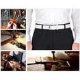 thumbnail image 3 of Men's Dress Belt, Genuine Leather Belts - Classic and Fashion Design for Work Business and Casual, 3 of 6