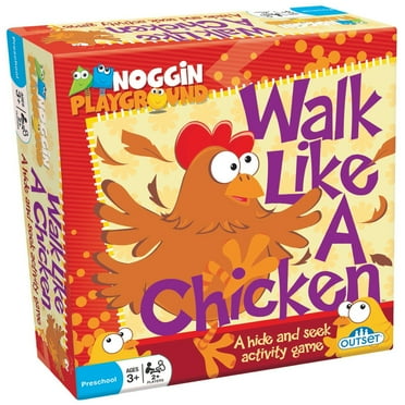 Walk Like A Chicken - No Reading Required, Hide & Seek Role-Playing Activity Game, by Outset Media, Ages 3 , 2  Players