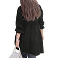 thumbnail image 5 of ZANZEA Women Leisure Round Neck Bubble Long Sleeve Cake Layer Blouse, 5 of 5