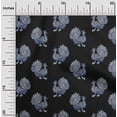 thumbnail image 1 of oneOone Georgette Viscose Fabric Peacock Block Print Sewing Fabric BTY 42 Inch Wide, 1 of 4