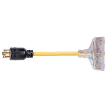 ParkPower RV Electrical Adapter – 5-20 Plug To 30A RV Connector | 125V 20A To 30A Generator Adapter